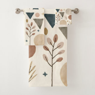Conception de motif botanique géométrique boho 385