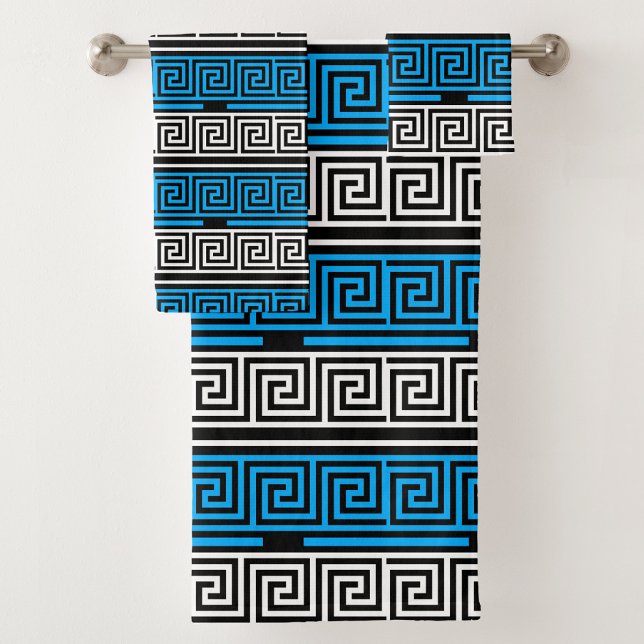 Conception de motif de frise à clé grecque bleu no (Créateur téléchargé)