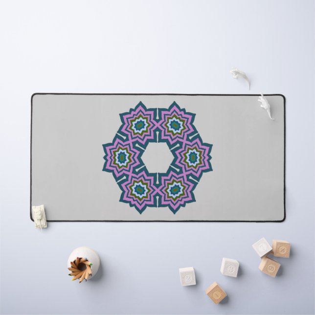 conception de motif de mandala de géométrie floral (Tableau pour enfants)