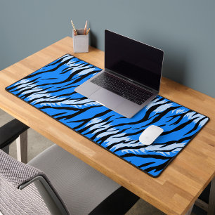 Conception de motif de peau d'animal Tigre Bleu