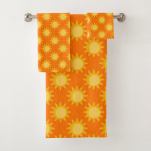 Conception de motif de soleil ensoleillé sur orang