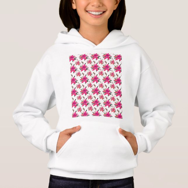 Conception de motif floral Fleurs roses (Devant)