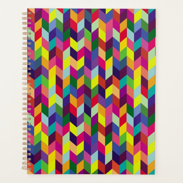 Conception de motif géométrique coloré – Moderne e (Devant)