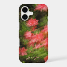 Conception de mouvement floral abstrait avec nom p