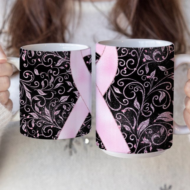 Conception de mug avec ruban de sensibilisation ro (Créateur téléchargé)
