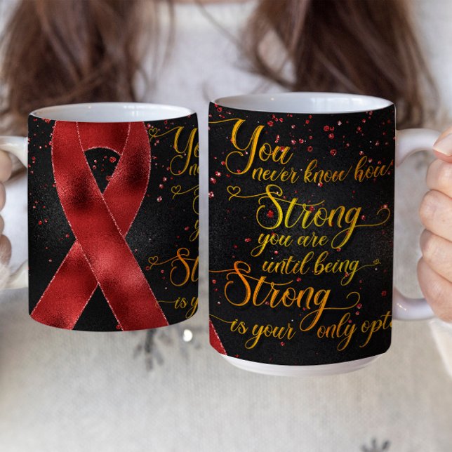 Conception de mug avec ruban de sensibilisation ro (Créateur téléchargé)