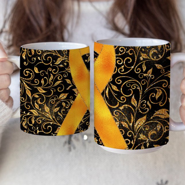 Conception de mug avec un ruban de sensibilisation (Créateur téléchargé)