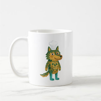 Conception de mug Chef Loup Mignon