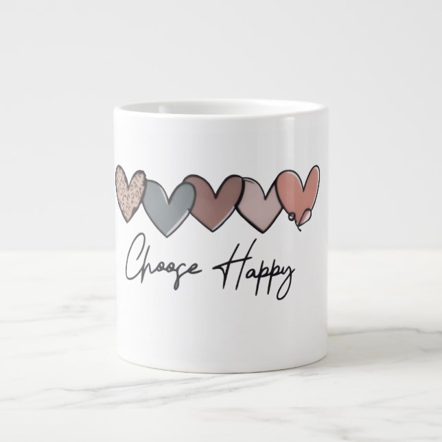 Conception de mug Cœur Heureux (Devant)