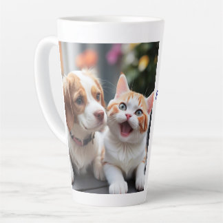 Conception De Mug En Latte Pour Animaux De Compagn