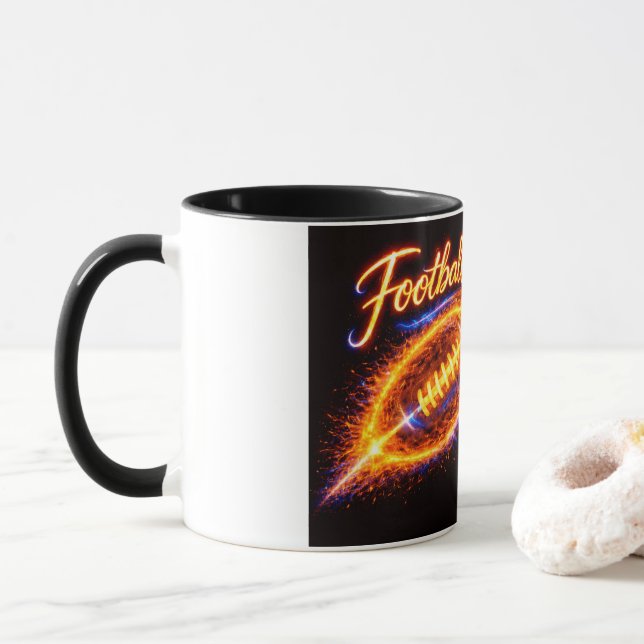 Conception de mug enveloppante Football Apporte la (Avec donut)