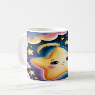 Conception de mug étoilé – Art de tasse céleste mi