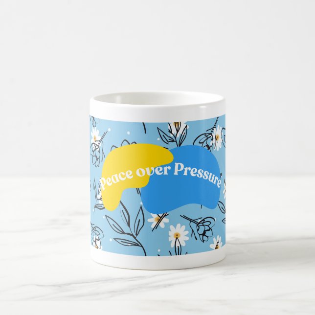 Conception de mug inspirante motif floral (Centre)