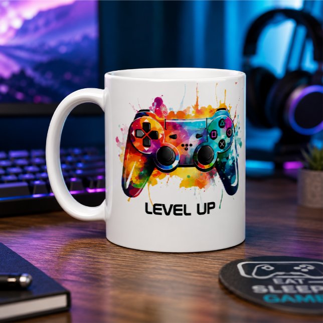 Conception de mug "Niveau supérieur" pour manette  (Créateur téléchargé)
