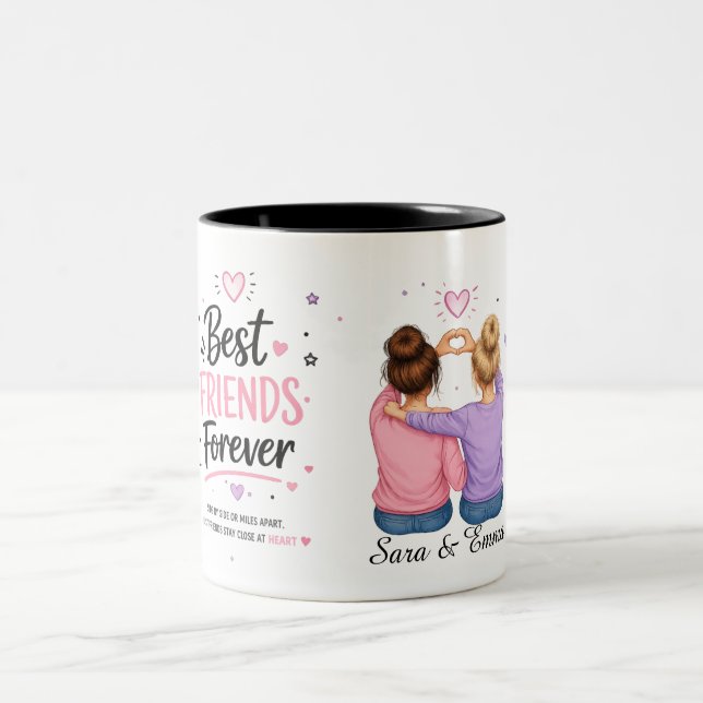 Conception de mug personnalisée Meilleurs Amis pou (Centre)