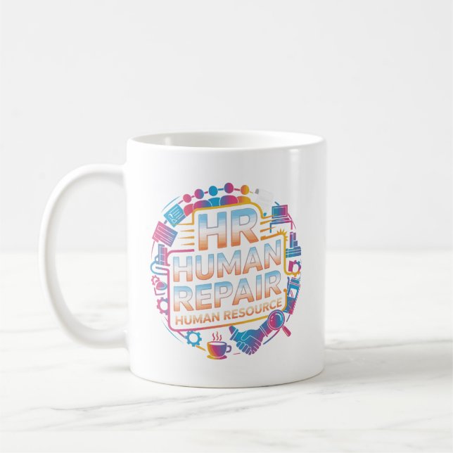 Conception de mug RH Gardien de la Paix au Travail (Gauche)