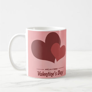 Conception de mug romantique pour la Saint-Valenti