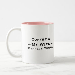 Conception de mug typographie – Café & Ma Femme