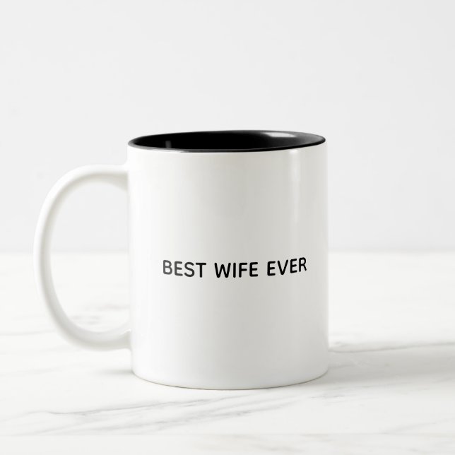 Conception de mug typographique – Meilleure épouse (Gauche)
