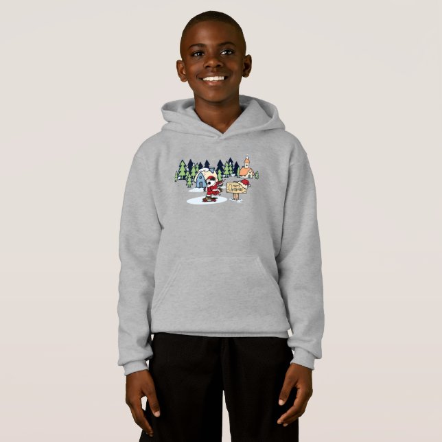 Conception de Noël pour skateboardeur panda (Devant entier)