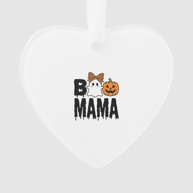 Conception de noeud de fantôme de pumpkin de Maman (devant)