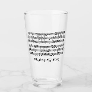Conception de notes musicales Verre à boire