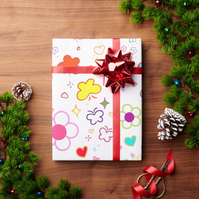 Conception de papier d'emballage pour cadeau (Cadeau de vacances)