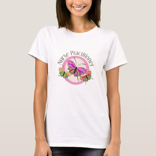 Conception de papillons de T-shirt de praticienne (Devant)