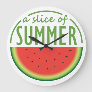 Conception de pastèque Horloge murale acrylique