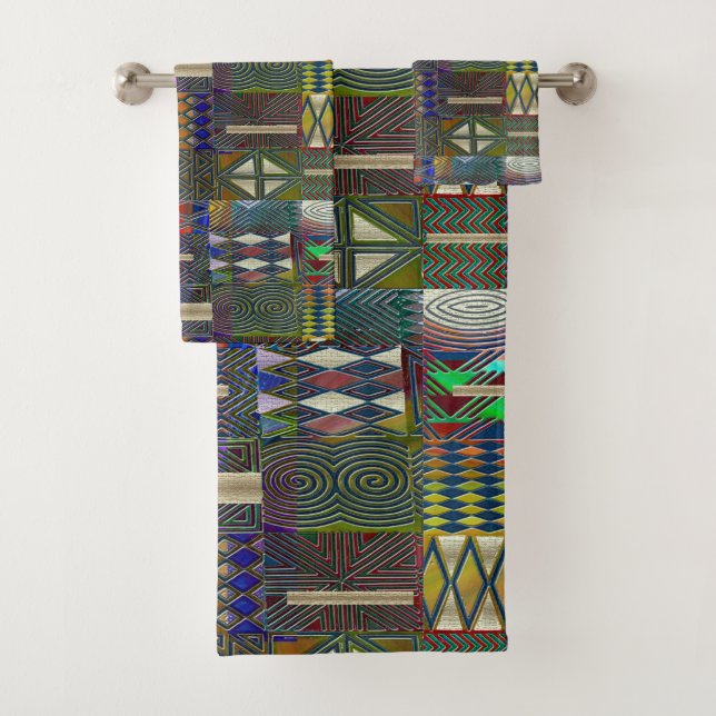 Conception de patchwork de style africain (En situation)