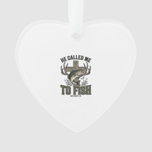 Conception de pêche chrétienne Il m'a appelé à pêc