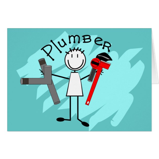 Conception de personne de bâton de plombier (Devant horizontal)