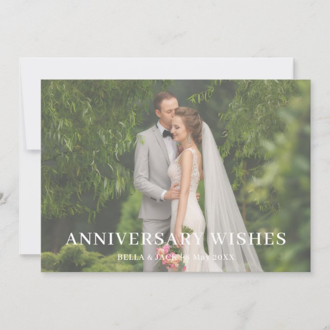 Conception de photo d'amour d'anniversaire moderne (Devant)