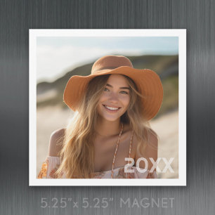 Conception de photo minimale tendance avec aimant 