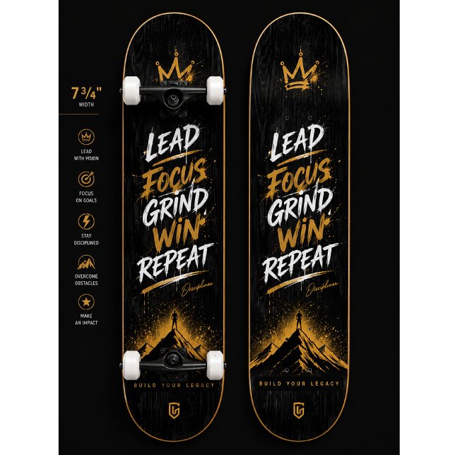 Conception de plateau de skateboard Mentalité | Mu (Créateur téléchargé)