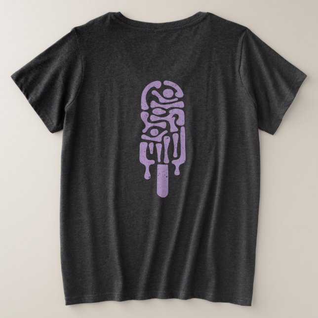 Conception de popsicle surfeuse vintage abstraite (Design dos)