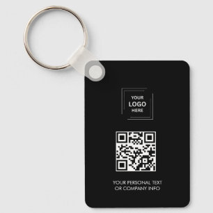 Conception de porte-clés de logo d'entreprise QR m