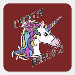 Conception de princesse licorne - Autocollants car