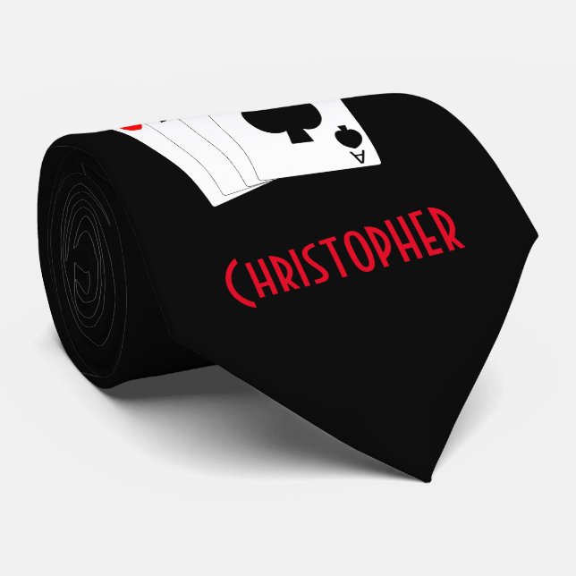 Conception de quatre as cravate (Roulé)