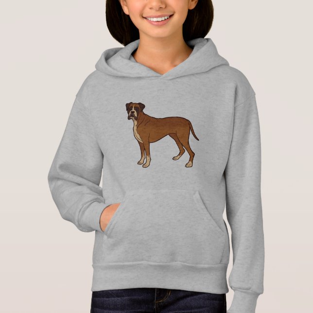 Conception de race de chien Boxer Brun Nice (Devant)