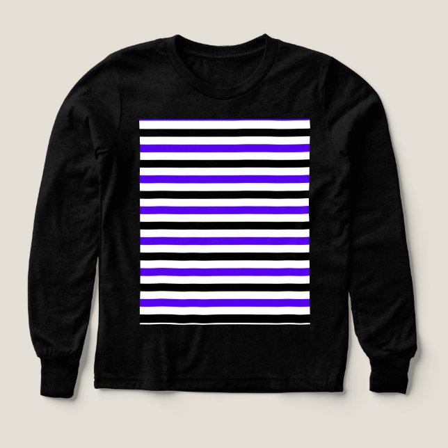 Conception de rayures blanches noires et bleues (Motif recto)