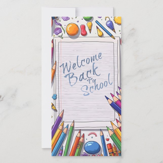 Conception de retour à l'école colorée (Devant)