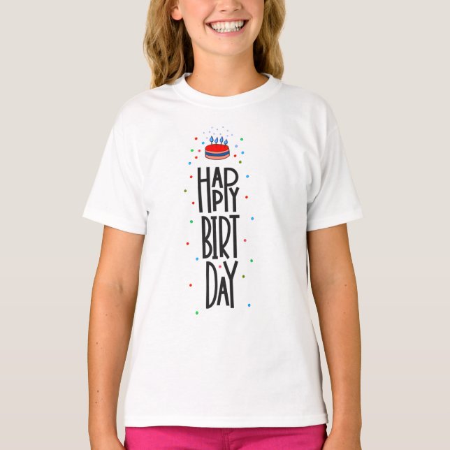 Conception de robe t-shirt pour anniversaire  (Devant)