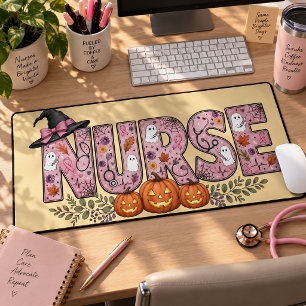 Conception de ruban rose pour infirmière Halloween