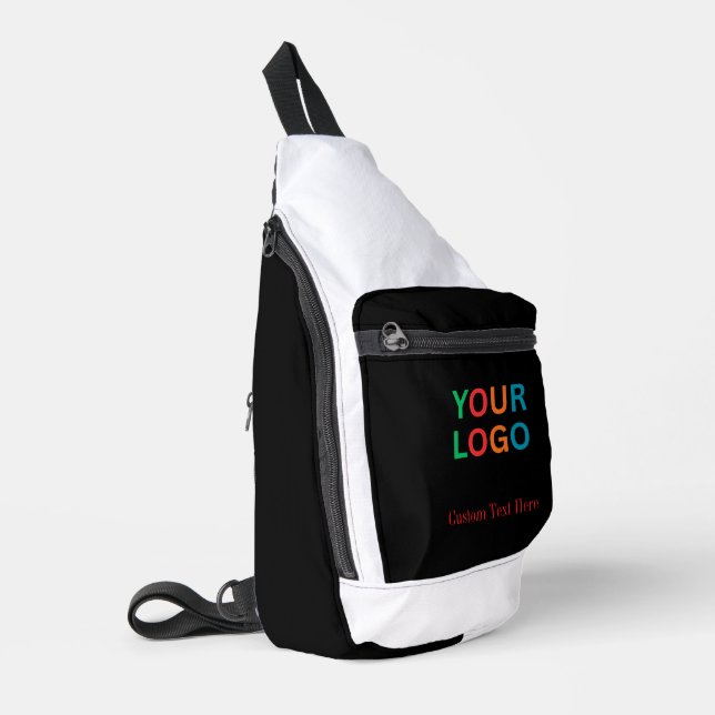 Conception de sac à bandoulière élégant avec logo  (Coin gauche)