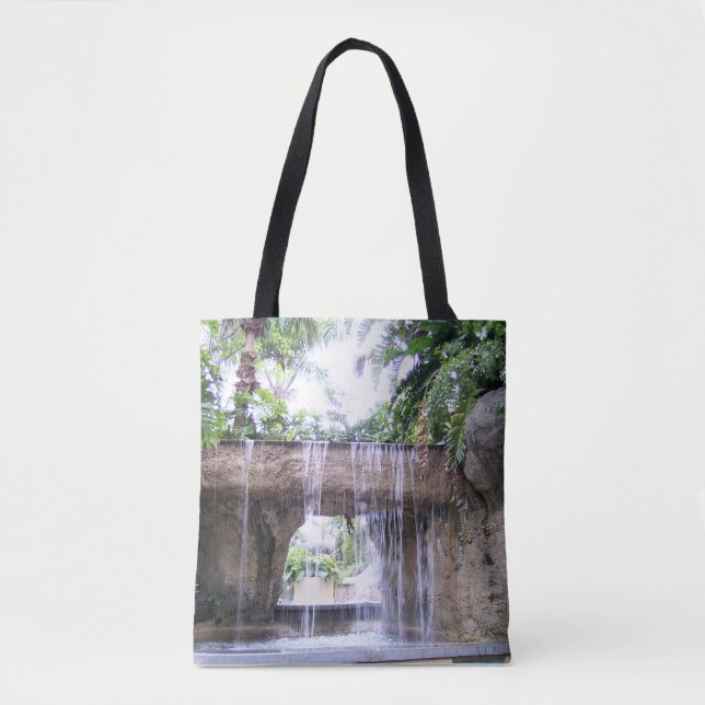 Conception de sac fourre-tout à cascade tropicale  (Devant)