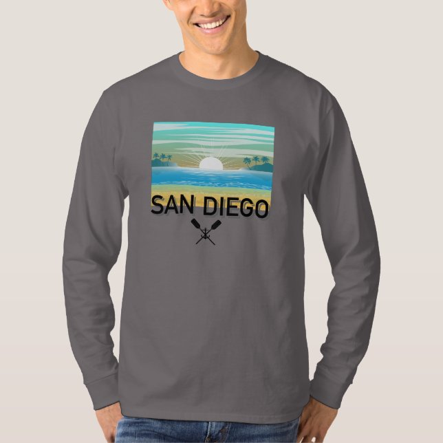 Conception de San Diego - T-Shirt à manches longue (Devant)