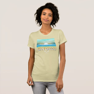 Conception de San Diego - T-shirt ajusté pour femm