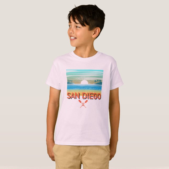 Conception de San Diego - T-Shirt basique pour enf (Devant entier)