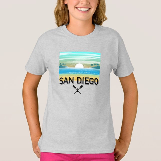 Conception de San Diego - T-Shirt basique pour fil (Devant)